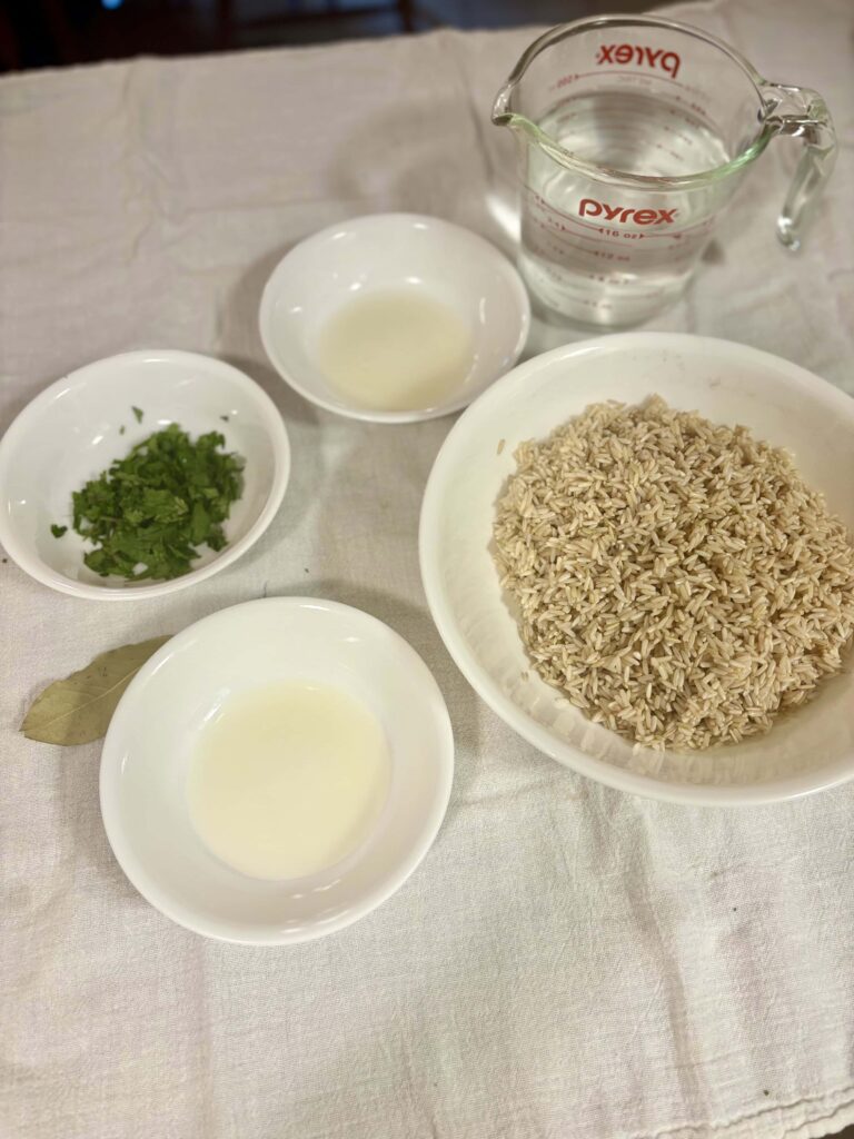 Mise en Place for Cilantro Lime