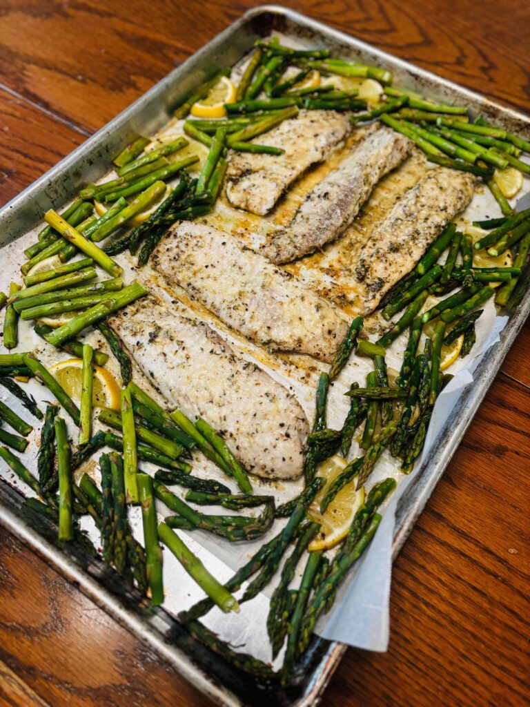 Roasted Tilapia and Asparagus